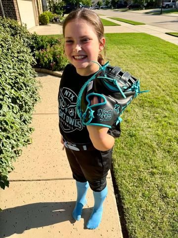 Ninety Nine customer with their glove