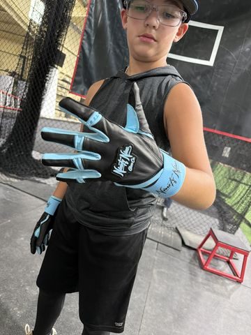 Ninety Nine customer with their glove