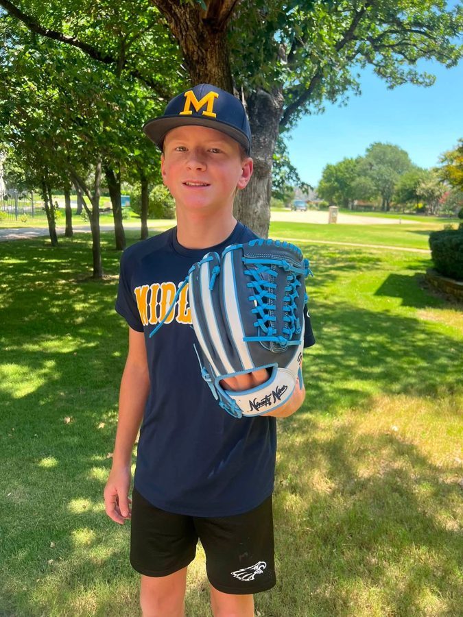 Ninety Nine customer with their glove